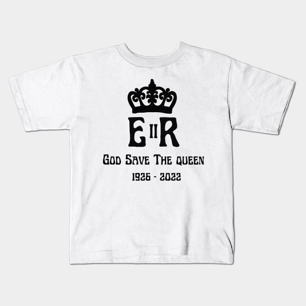 Queen Elizabeth II England Meme British Crown Britain Kids T-Shirt by BellaPixel